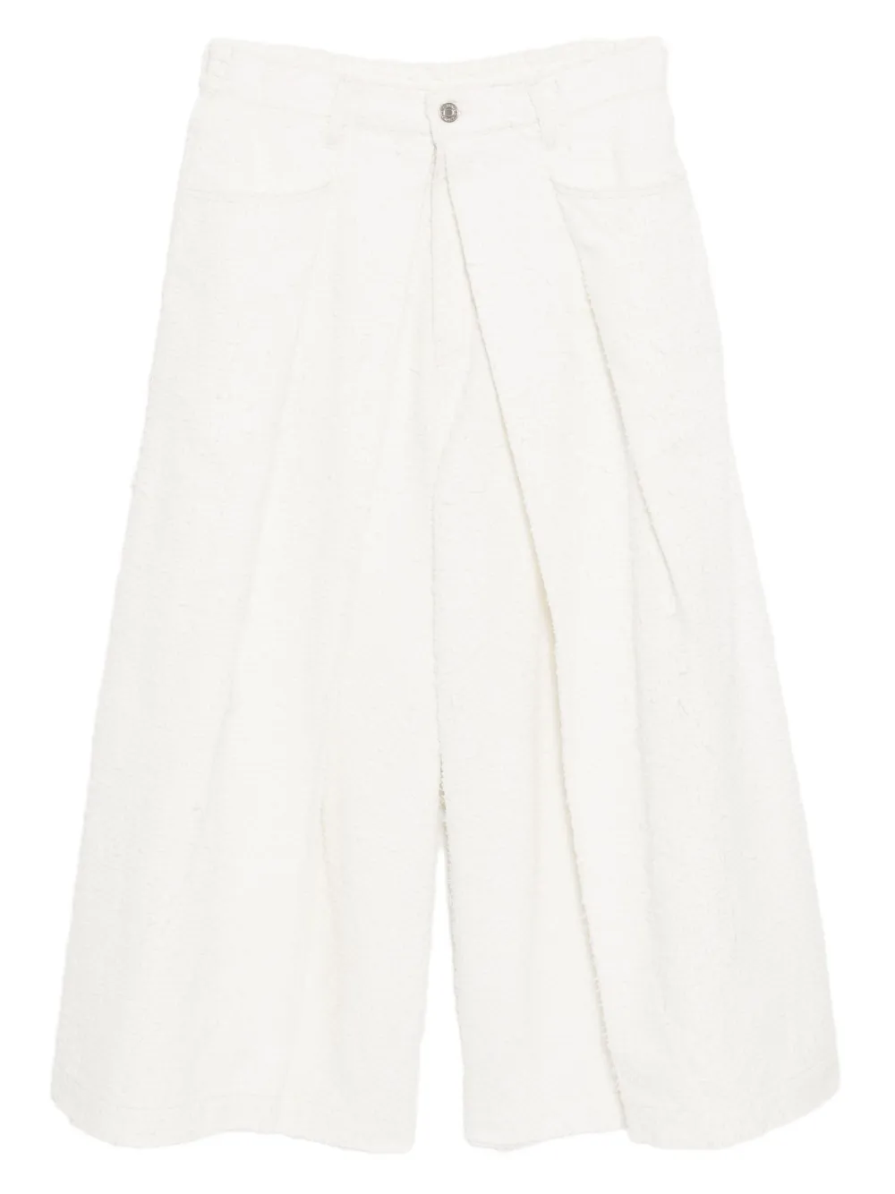 SONGZIO Jeans crop a portafoglio - Bianco