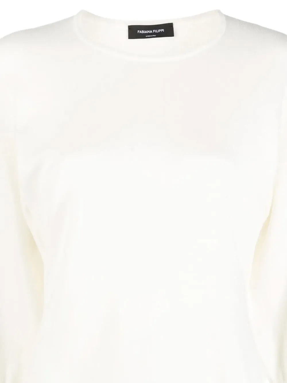 Fabiana Filippi Trui met ronde hals Beige