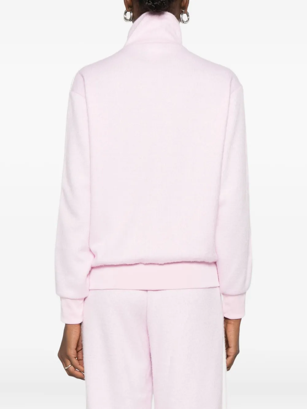 adidas Sweater met drie strepen en rits Roze