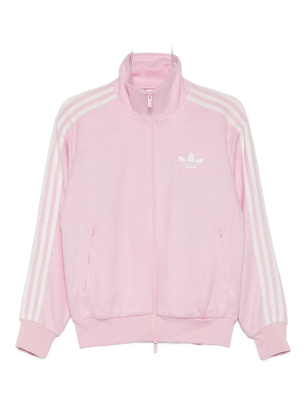 adidas three-stripe zip sweatshirt - Rosa