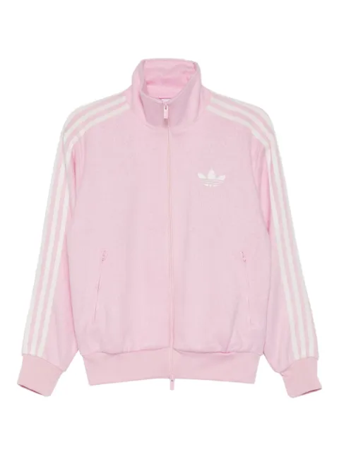 adidas three-stripe zip sweatshirt