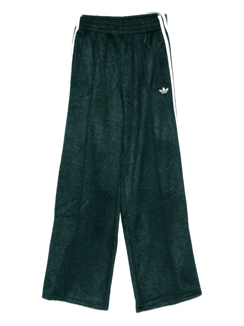 Adidas Originals Stripe Logo Track Pants In Green