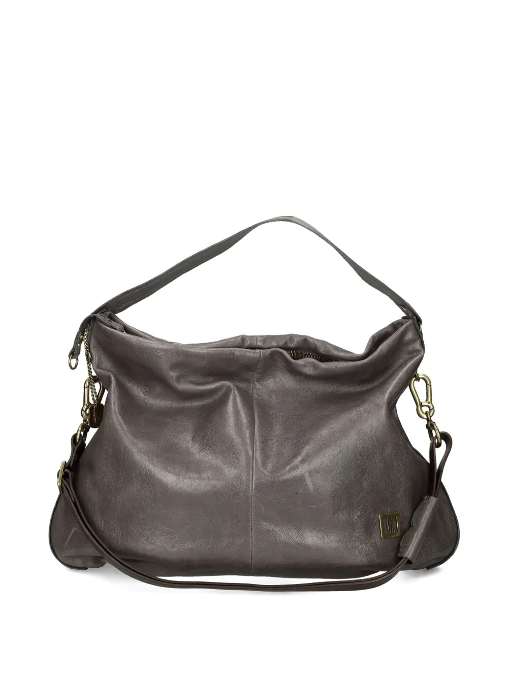 A.S.98 chain-detail leather shoulder bag - Grijs