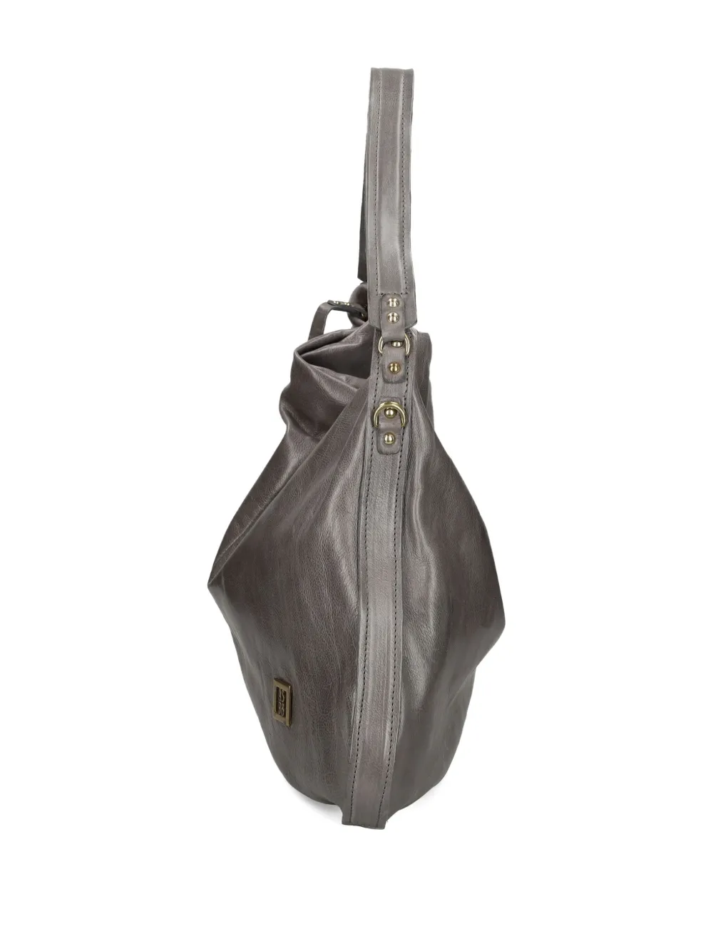 As98 Chain-detail Leather Shoulder Bag In Gray