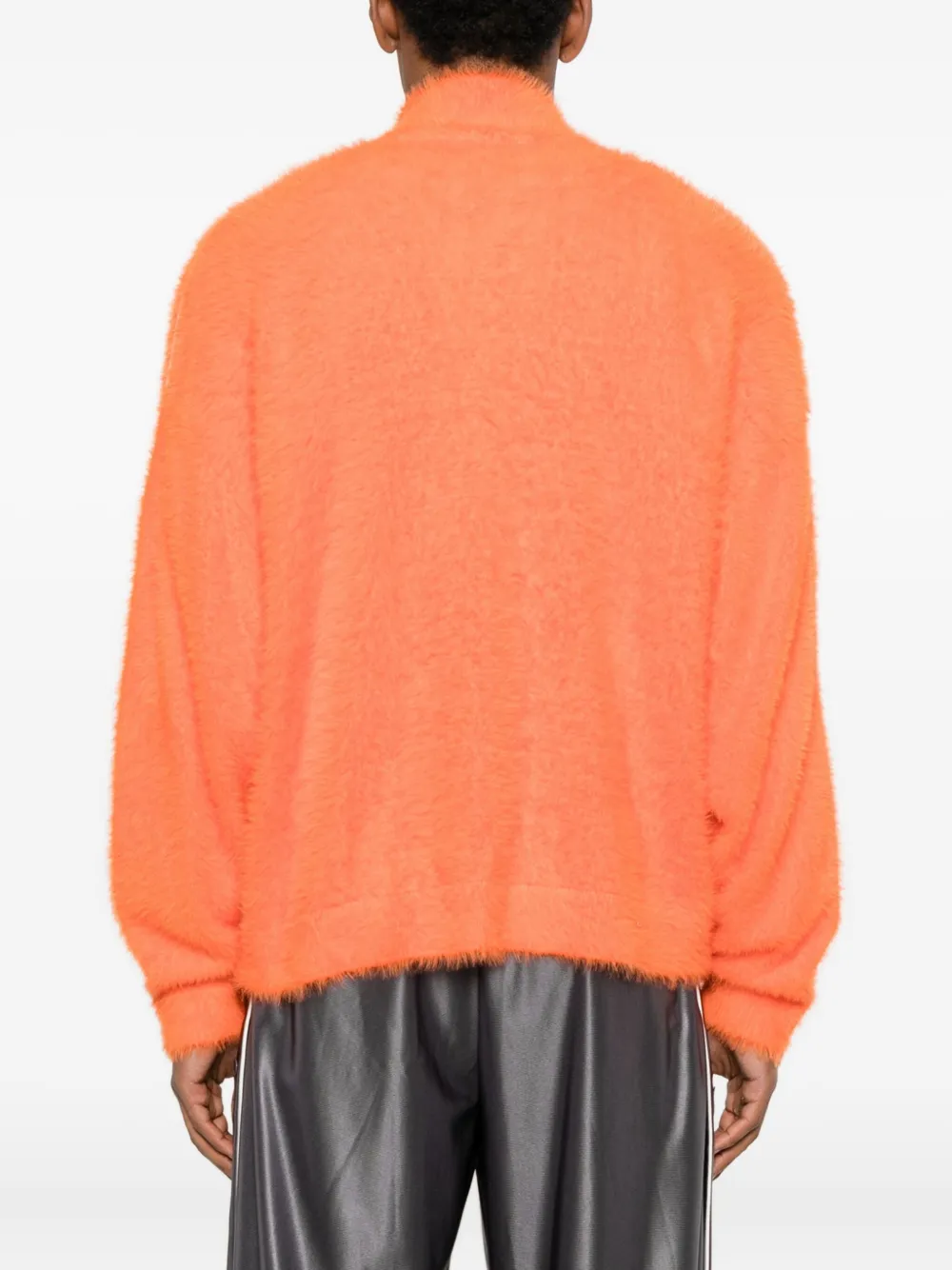 adidas Gestreepte sweater met ritssluiting Oranje
