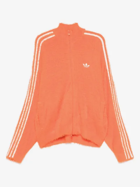 adidas sudadera con cierre y motivo de rayas