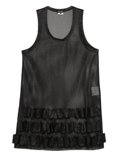 Comme des Garçons Homme Plus Gerüschtes Mesh-Tanktop