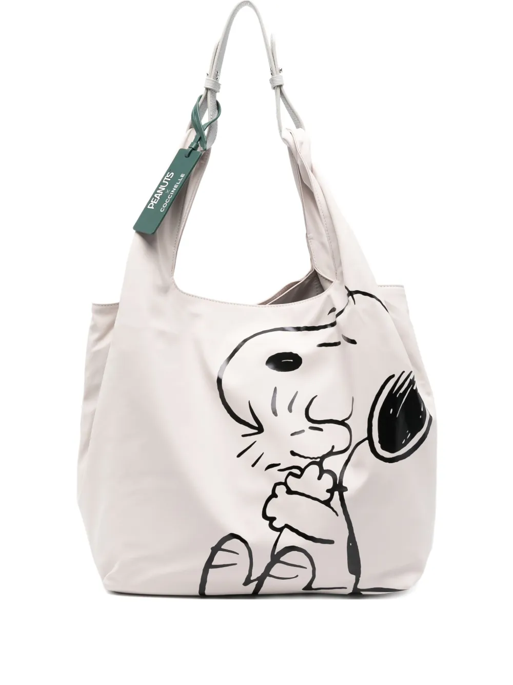 Coccinelle X Peanuts Nº10 Graphic-print Shoulder Bag In Neutral