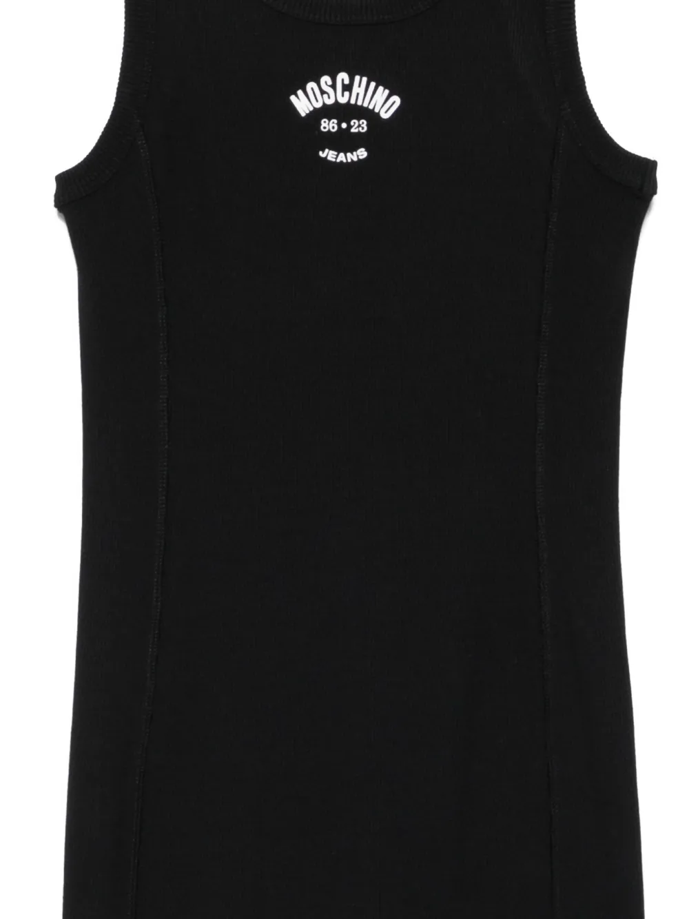 MOSCHINO JEANS Maxi-jurk met geborduurd logo Zwart