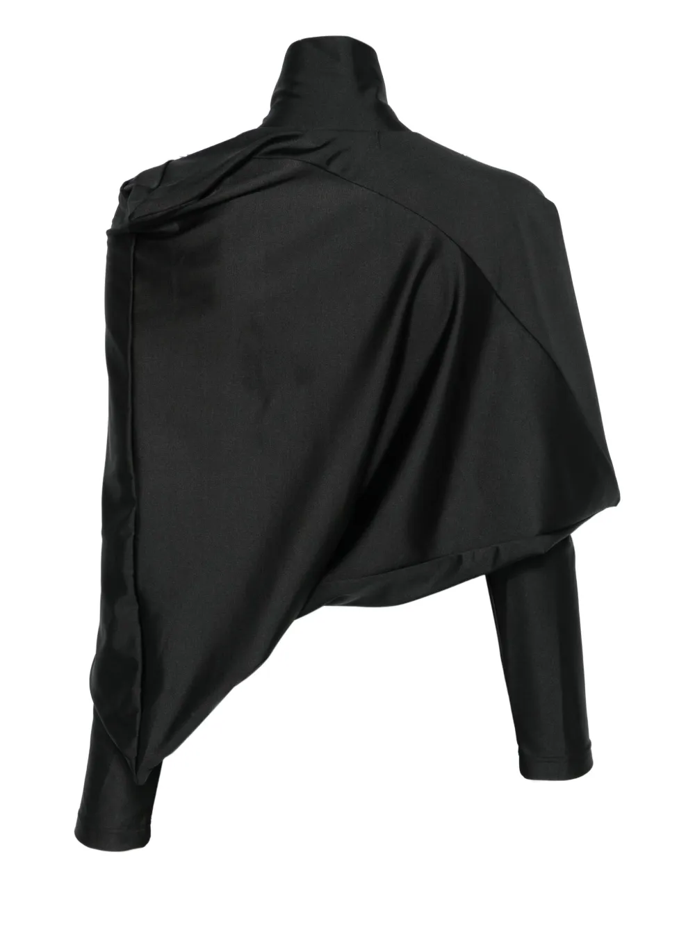 Junya Watanabe Asymmetric High-neck Top In Black