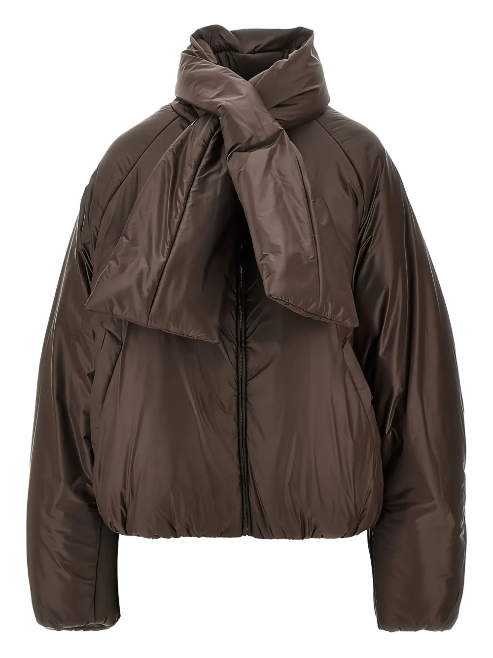 Armarium Scarf Jacket In Brown