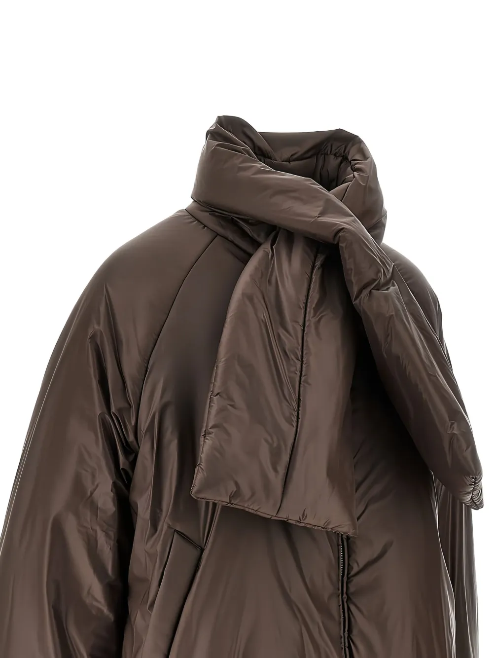 Armarium Scarf Jacket In Brown