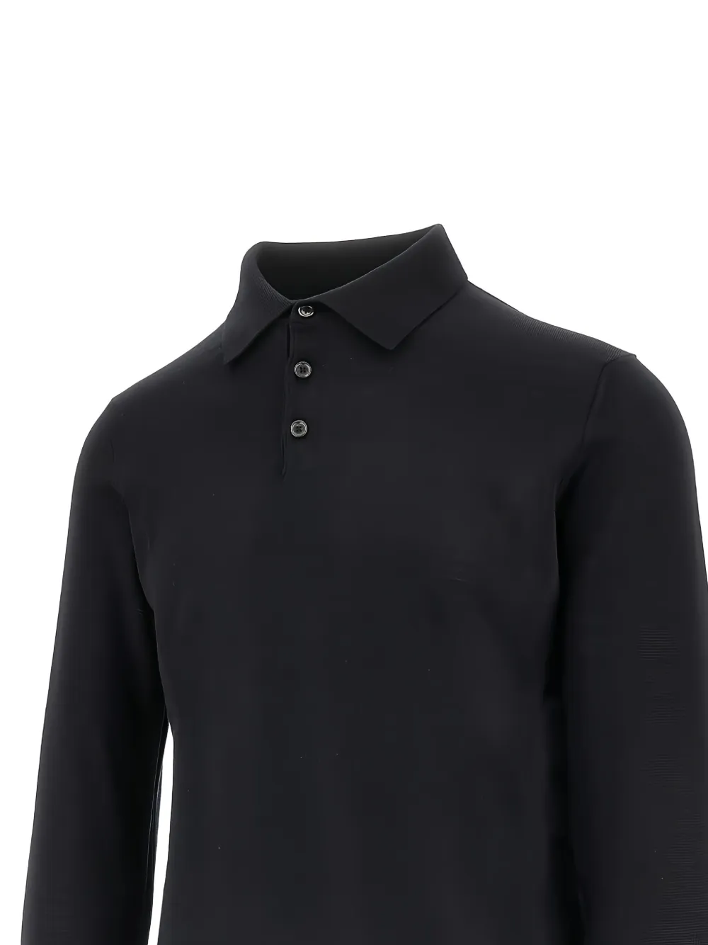 The M Buttoned Polo Shirt In Black
