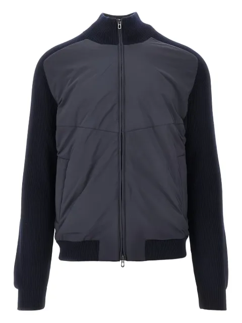 Sease ribbed panelled bomber jacket