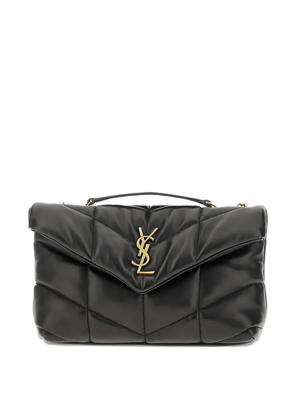 Saint Laurent Toy Puffer Shoulder Bag In Black