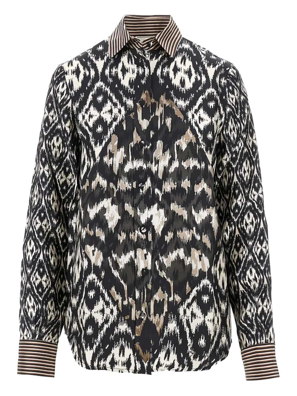 Pierre-Louis Mascia patterned shirt | Black | Image 1