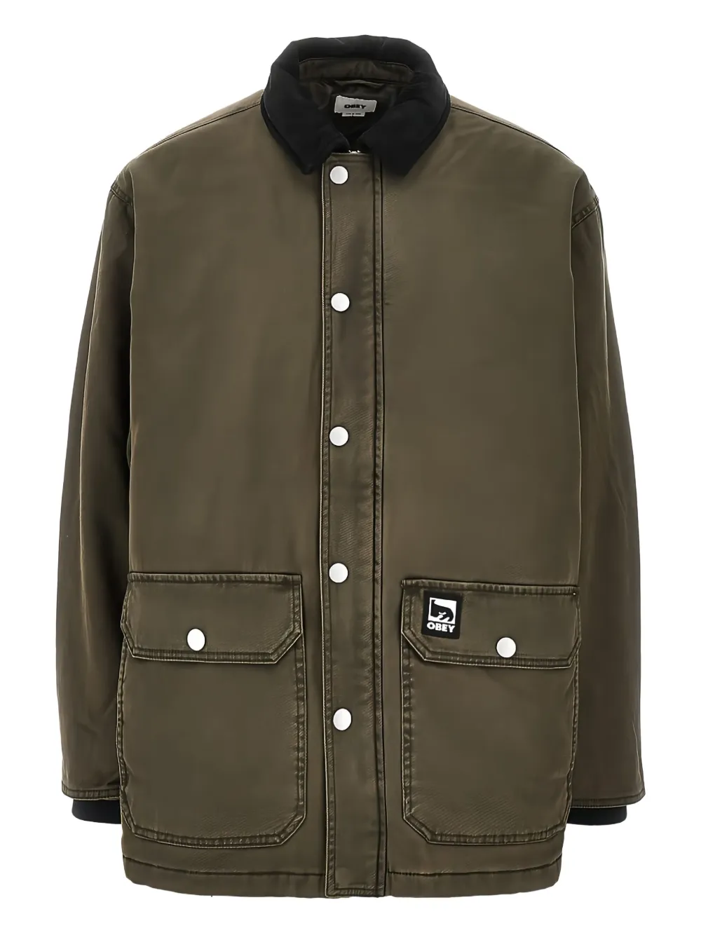 Obey buttoned patch jacket | verde | Image 1
