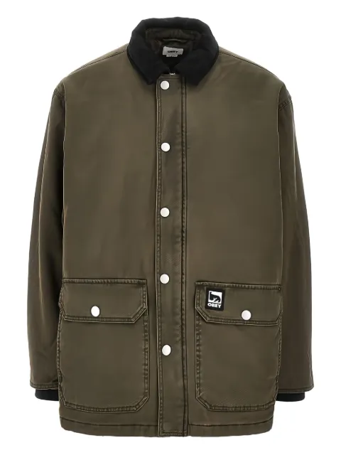 Obey buttoned patch jacket