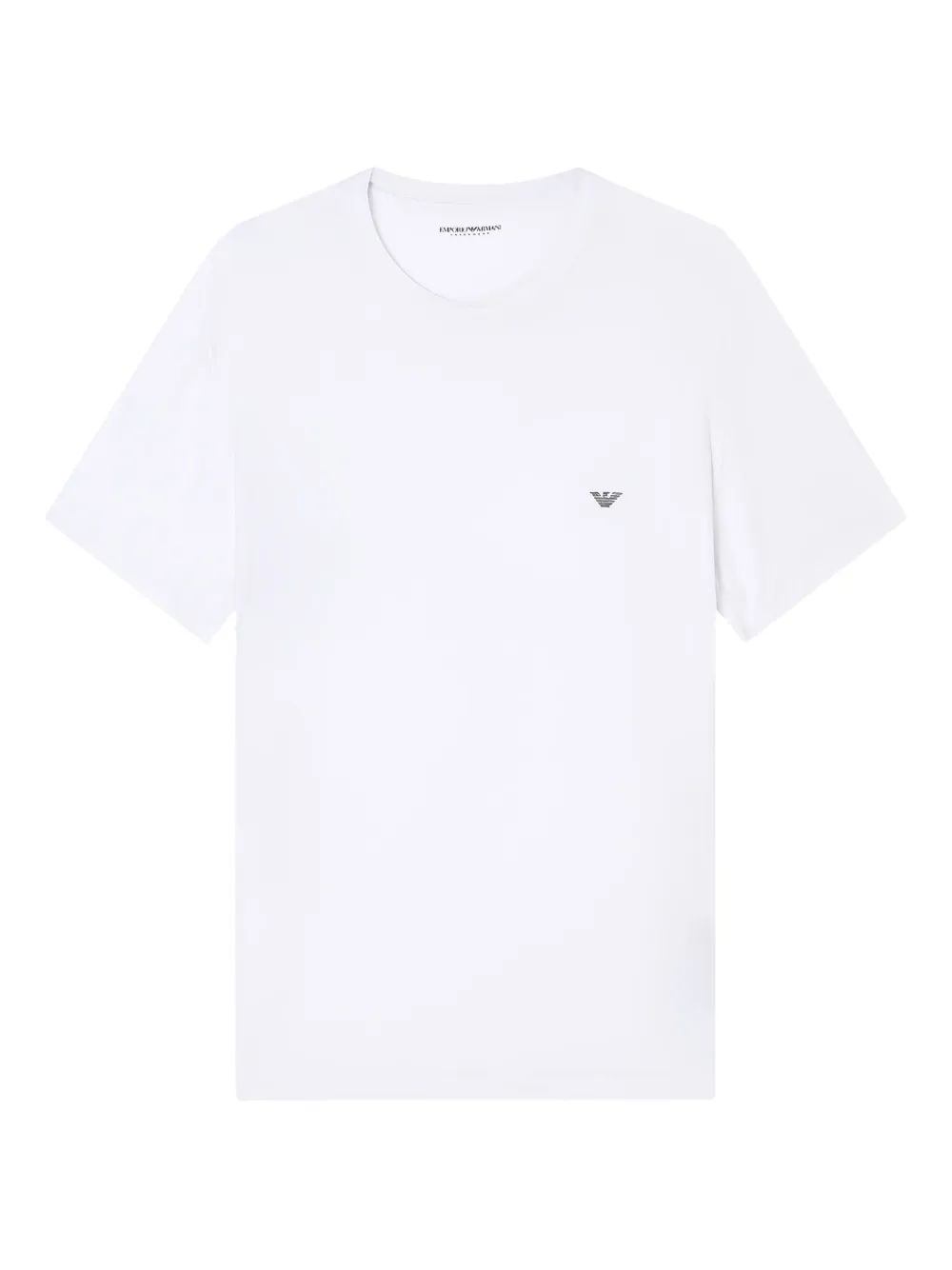 Ea7 Logo-print T-shirt In White
