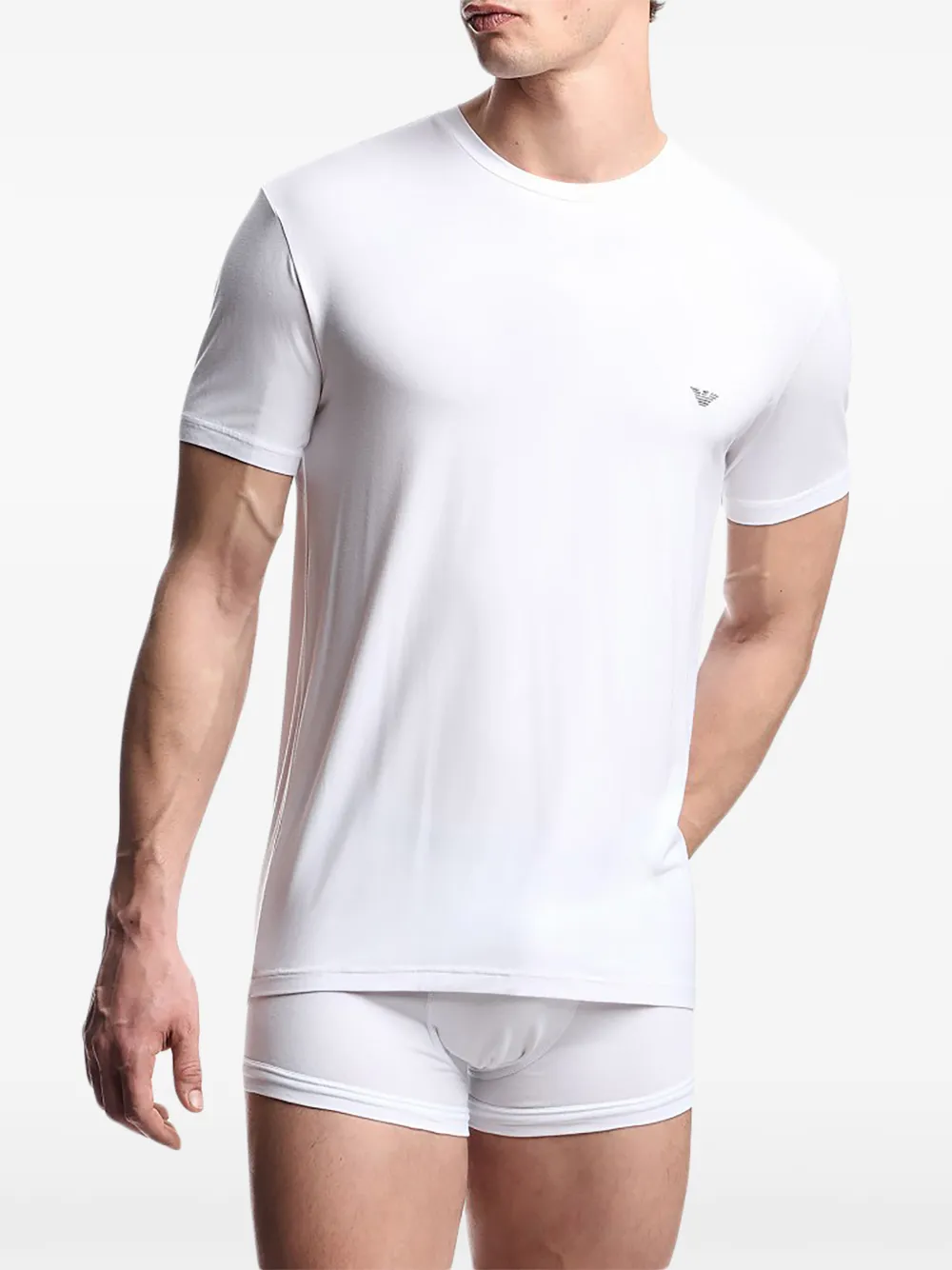 Ea7 Emporio Armani T-shirt met logoprint - Wit