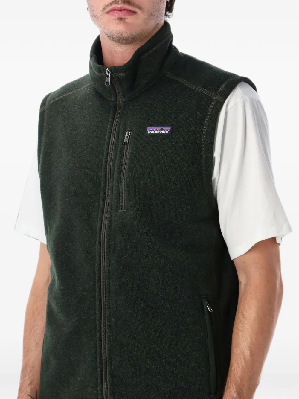 Patagonia Gilet met rits Groen