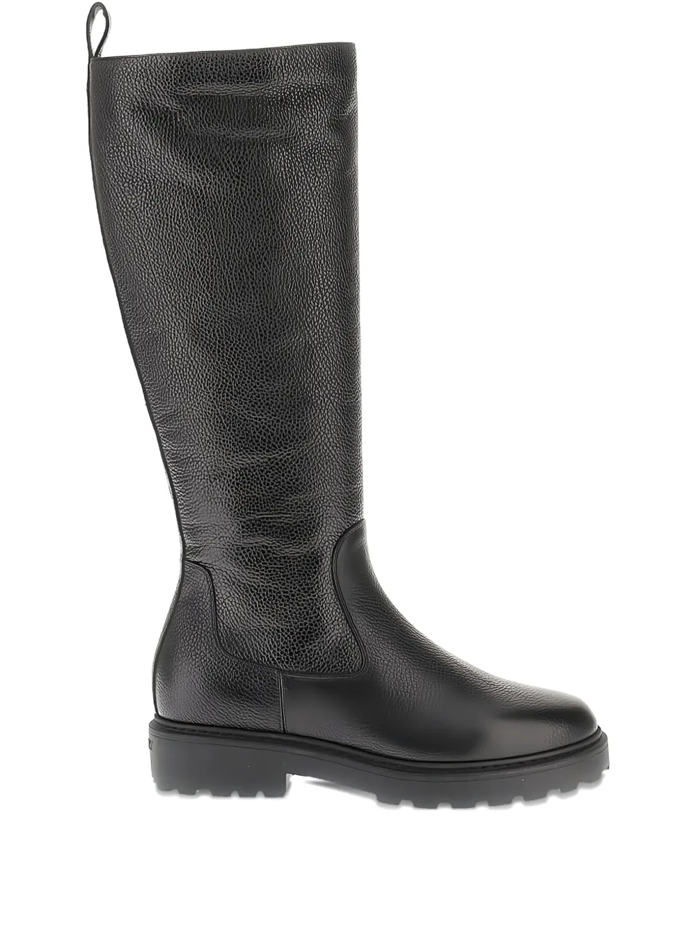 Bally grained pull-on boots Zwart