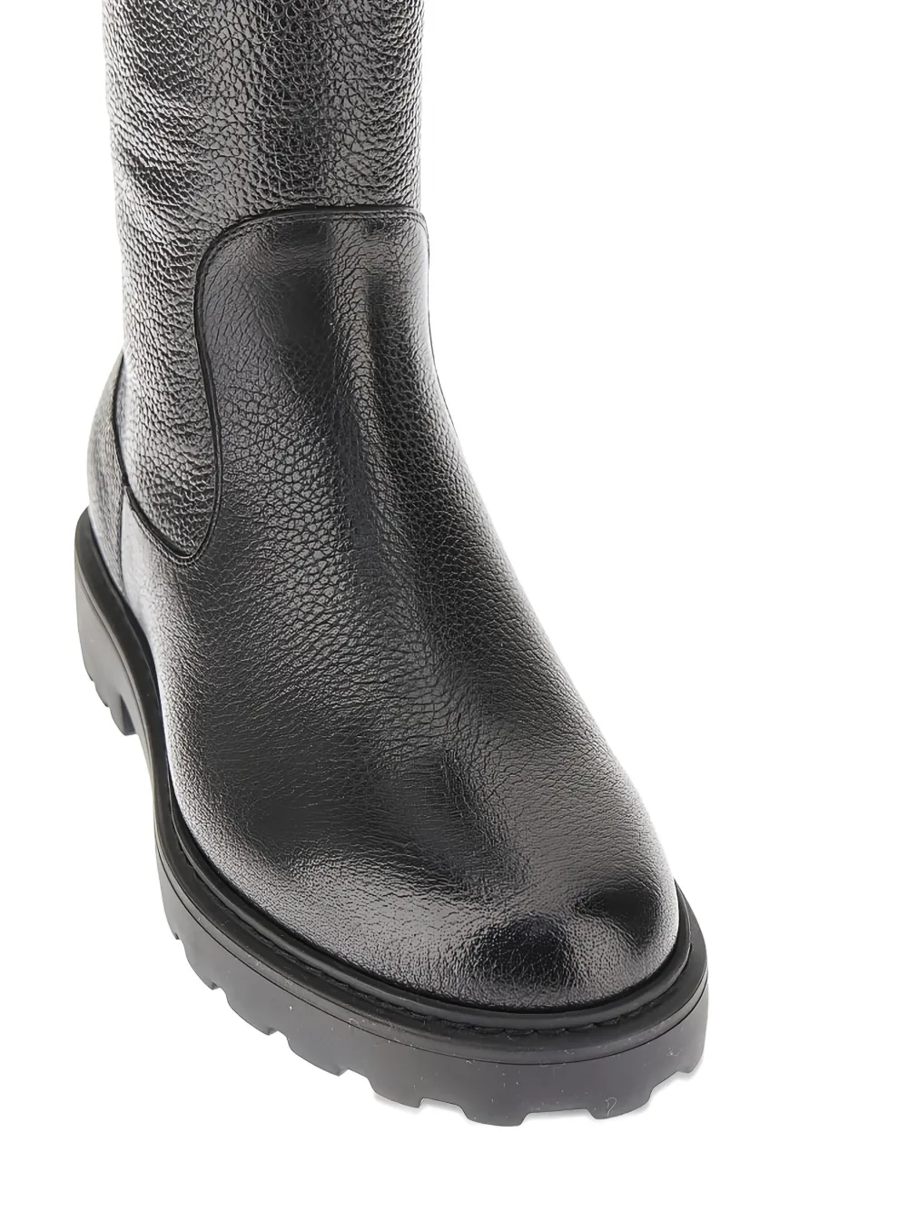 Bally grained pull-on boots Zwart