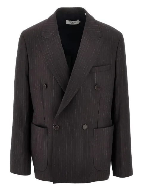 Wax London Vigo double-breasted pinstripe blazer