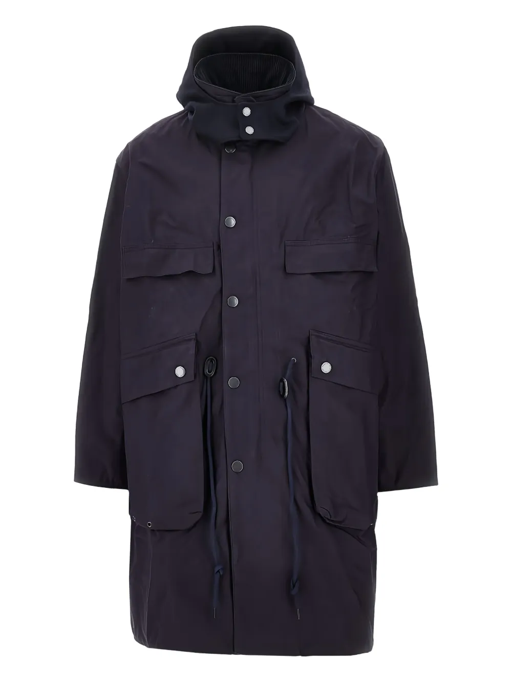 Barbour International x KS Bedale cotton parka coat | Blue | Image 1
