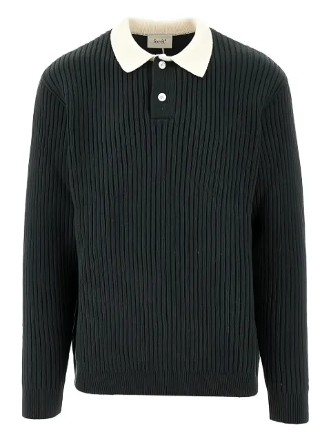 Foret ribbed polo shirt