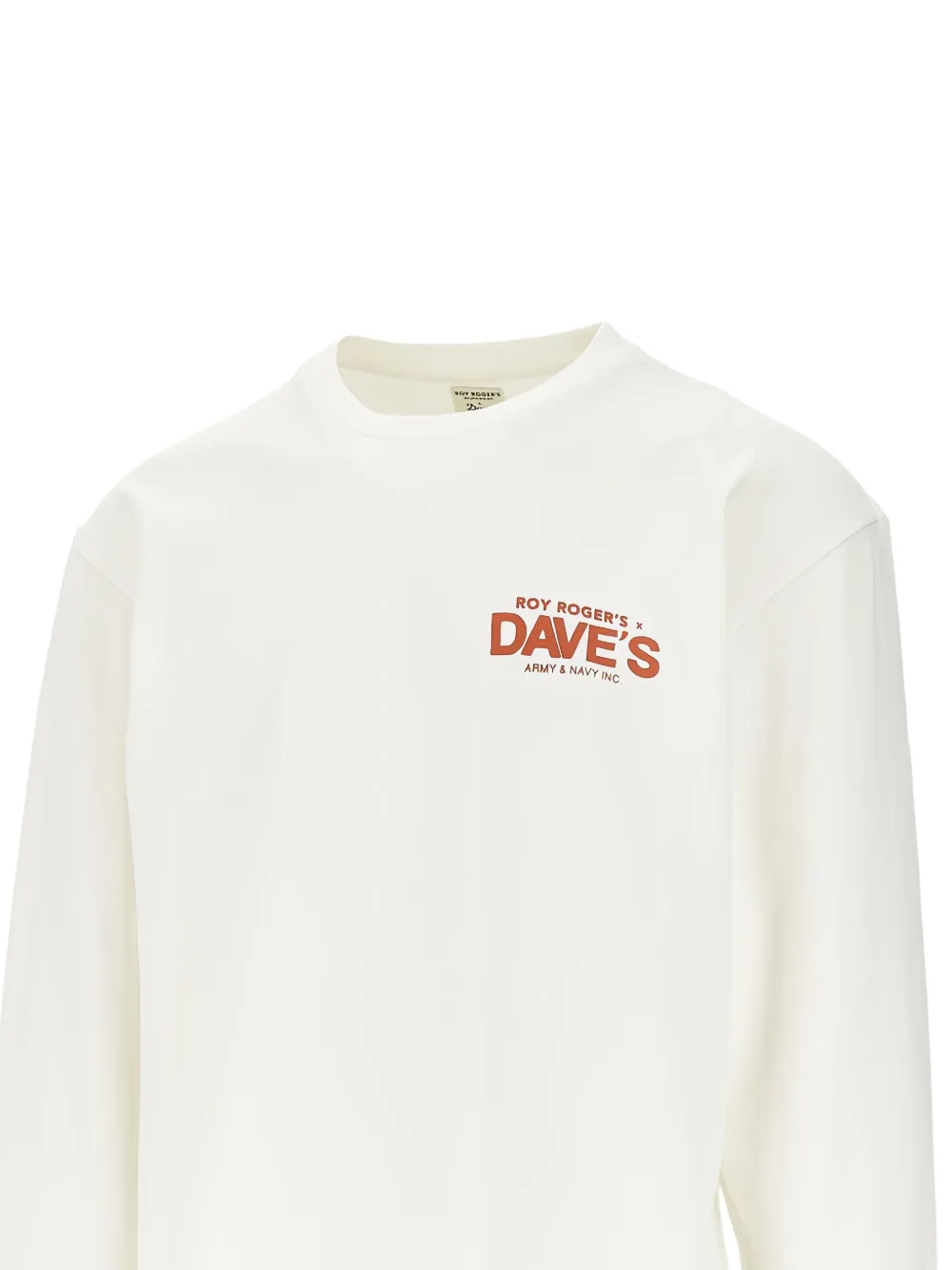Roy Rogers x Dave's NY T-shirt met lange mouwen - Beige
