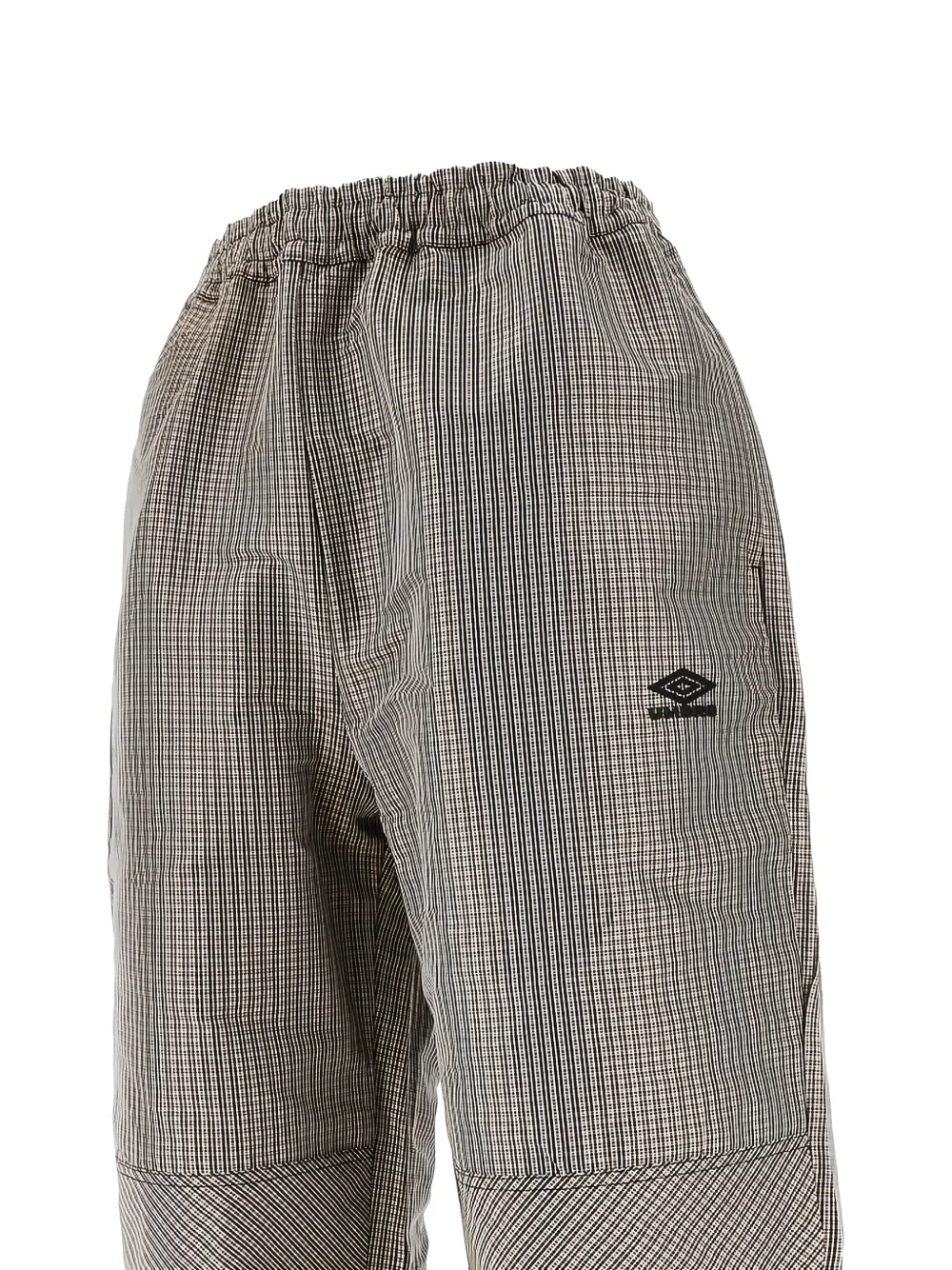 UMBRO x Slam Jam elasticated check trousers - Beige