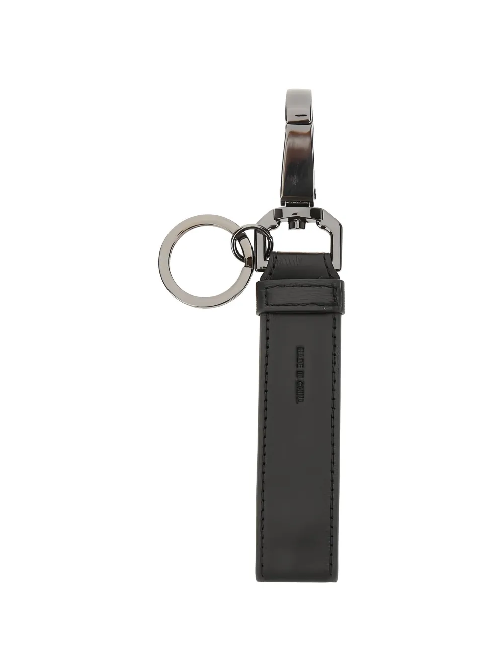 Emporio Armani Sleutelhanger met logo amulet Zwart