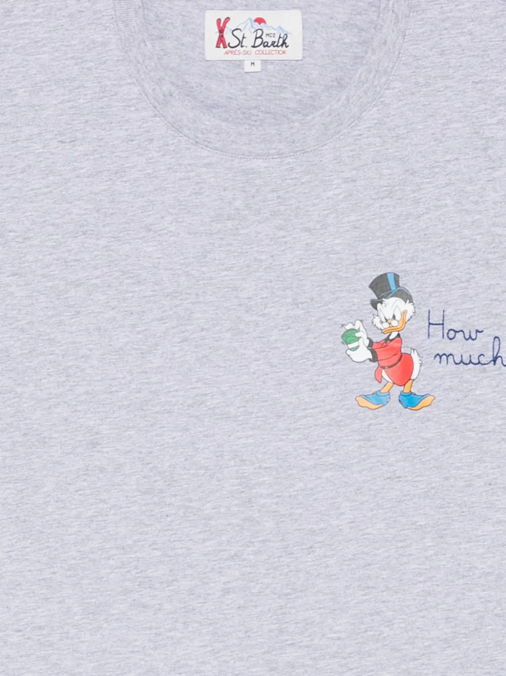 Mc2 Saint Barth Arnott Graphic T-shirt In Gray