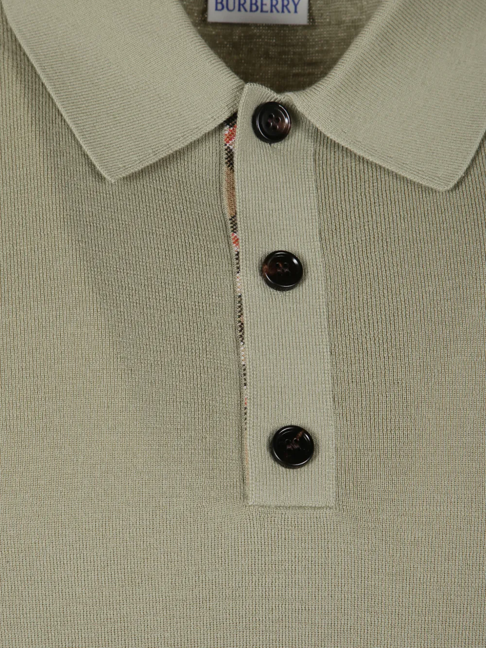 Burberry Poloshirt met lange mouwen Beige