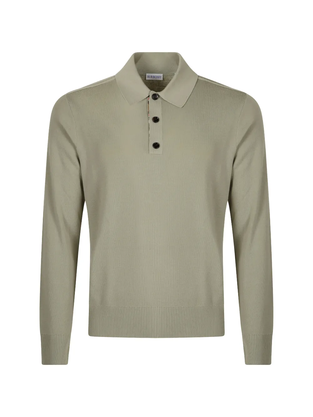 Burberry long-sleeve polo shirt - Toni neutri