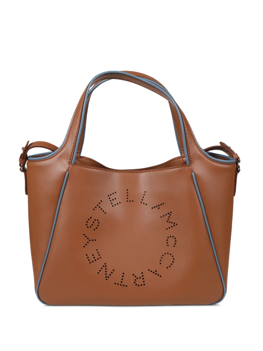 Stella McCartney Perforated shoulder bag - Marrone