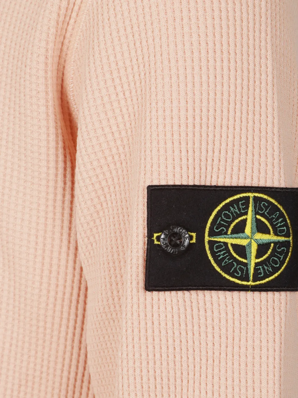 Stone Island Sweater met logo-badge Roze
