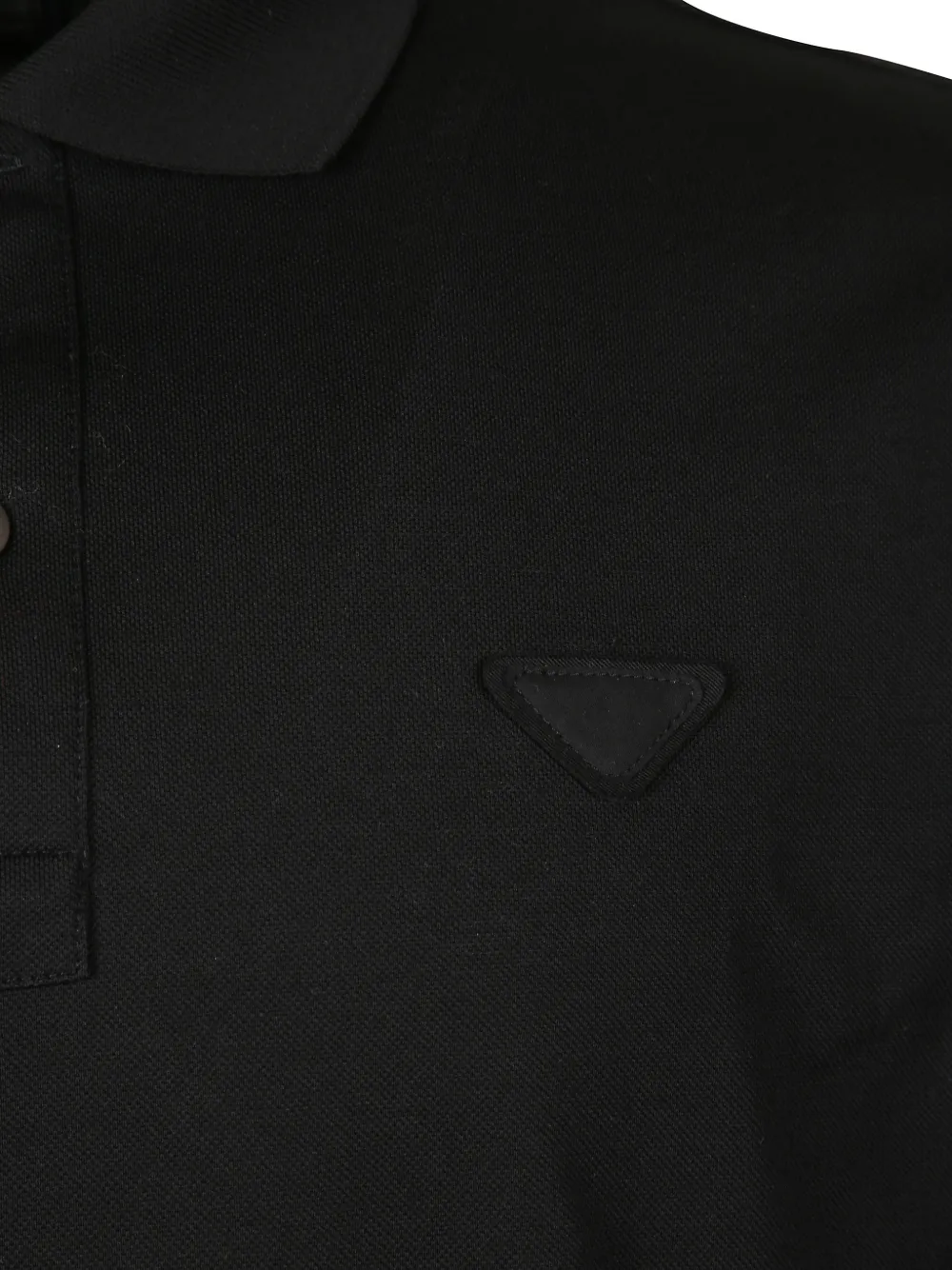 Prada Poloshirt met korte mouwen Zwart