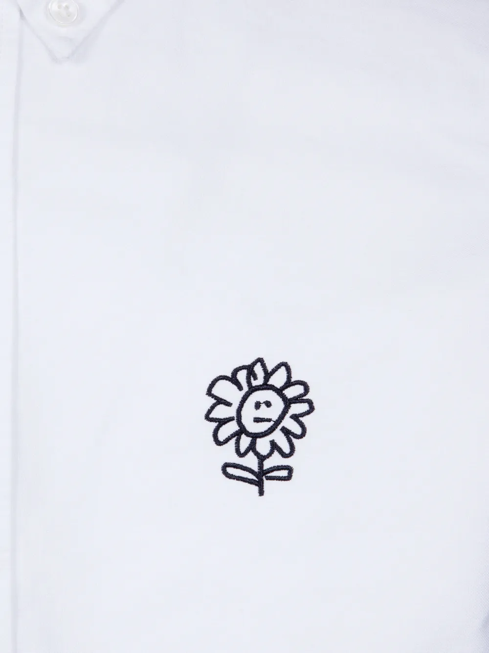 Sunflower Overhemd met borduurwerk en knoop Wit