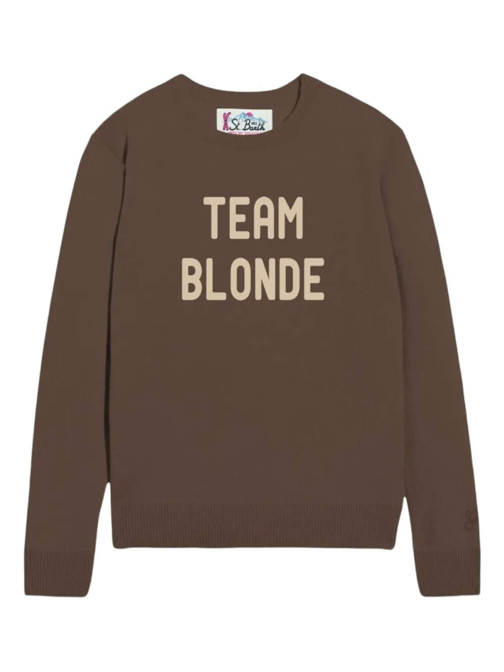 Mc2 Saint Barth Team Blonde Sweater In Brown