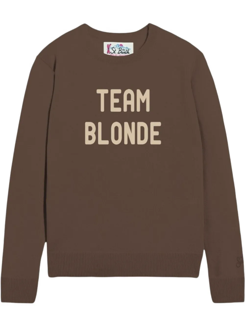 Mc2 Saint Barth Team Blonde Sweater In Brown
