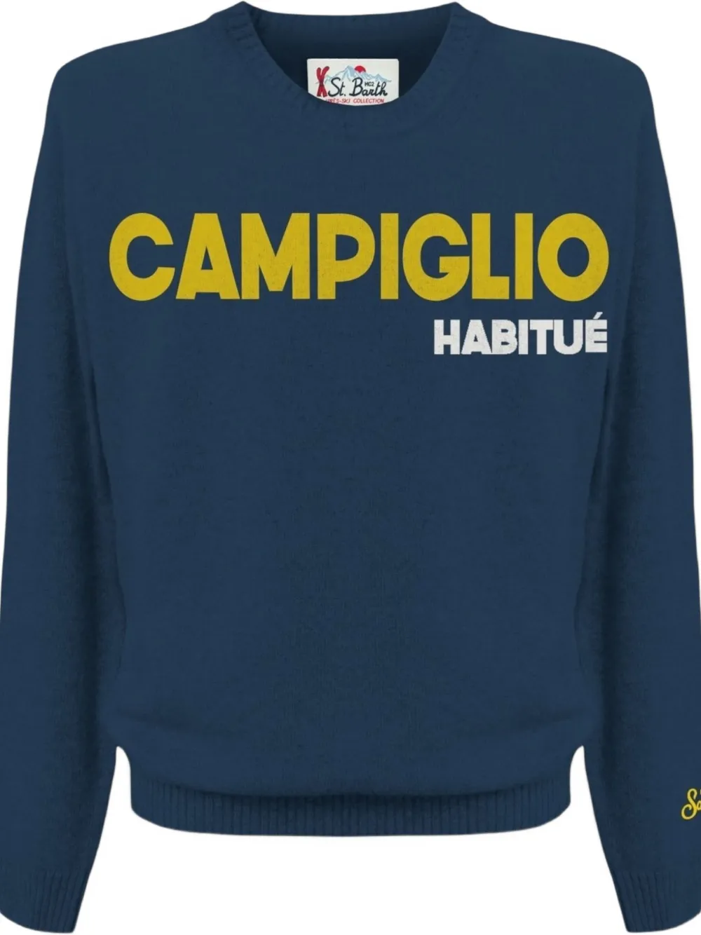 MC2 Saint Barth Heron text-print sweatshirt - Blauw