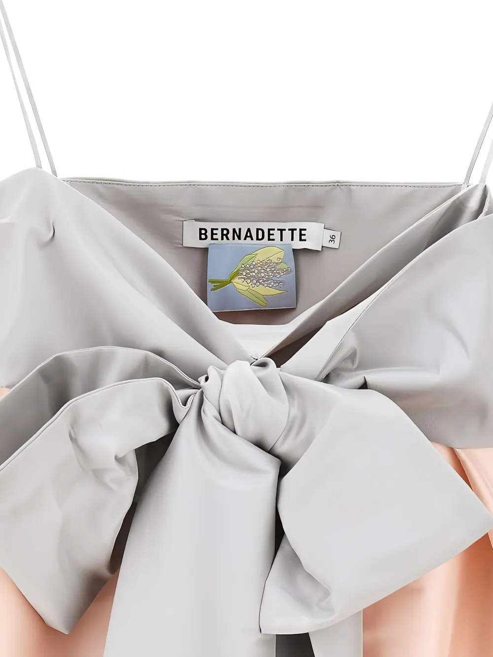 Bernadette bow-detail dress - Roze