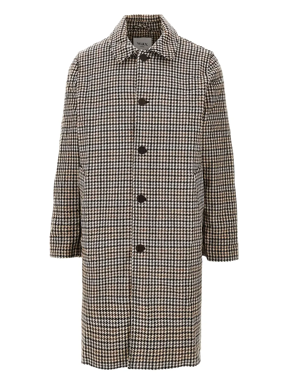 Wax London houndstooth button coat | Neutrals | Image 1