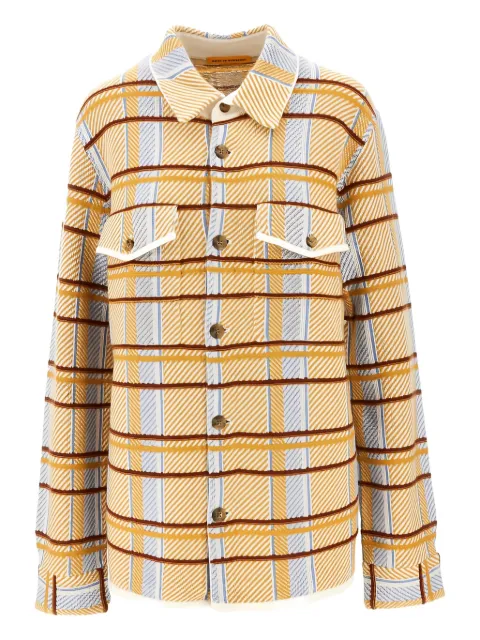 Guest In Residence buttoned-checked shirt