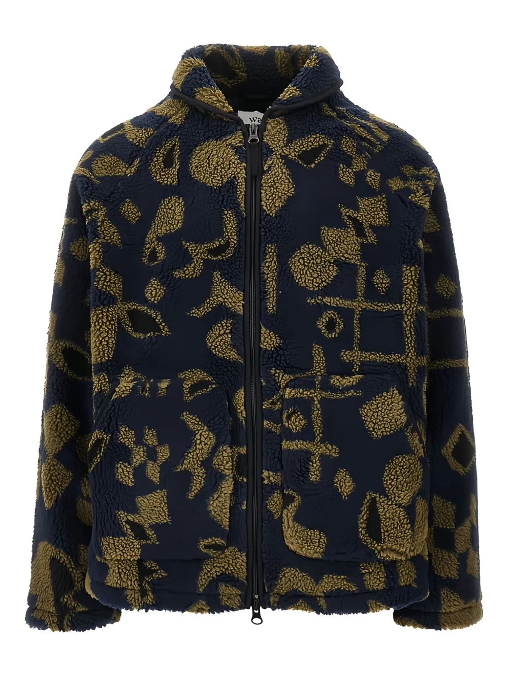 Wax London zip patterned jacket | Blue | Image 1