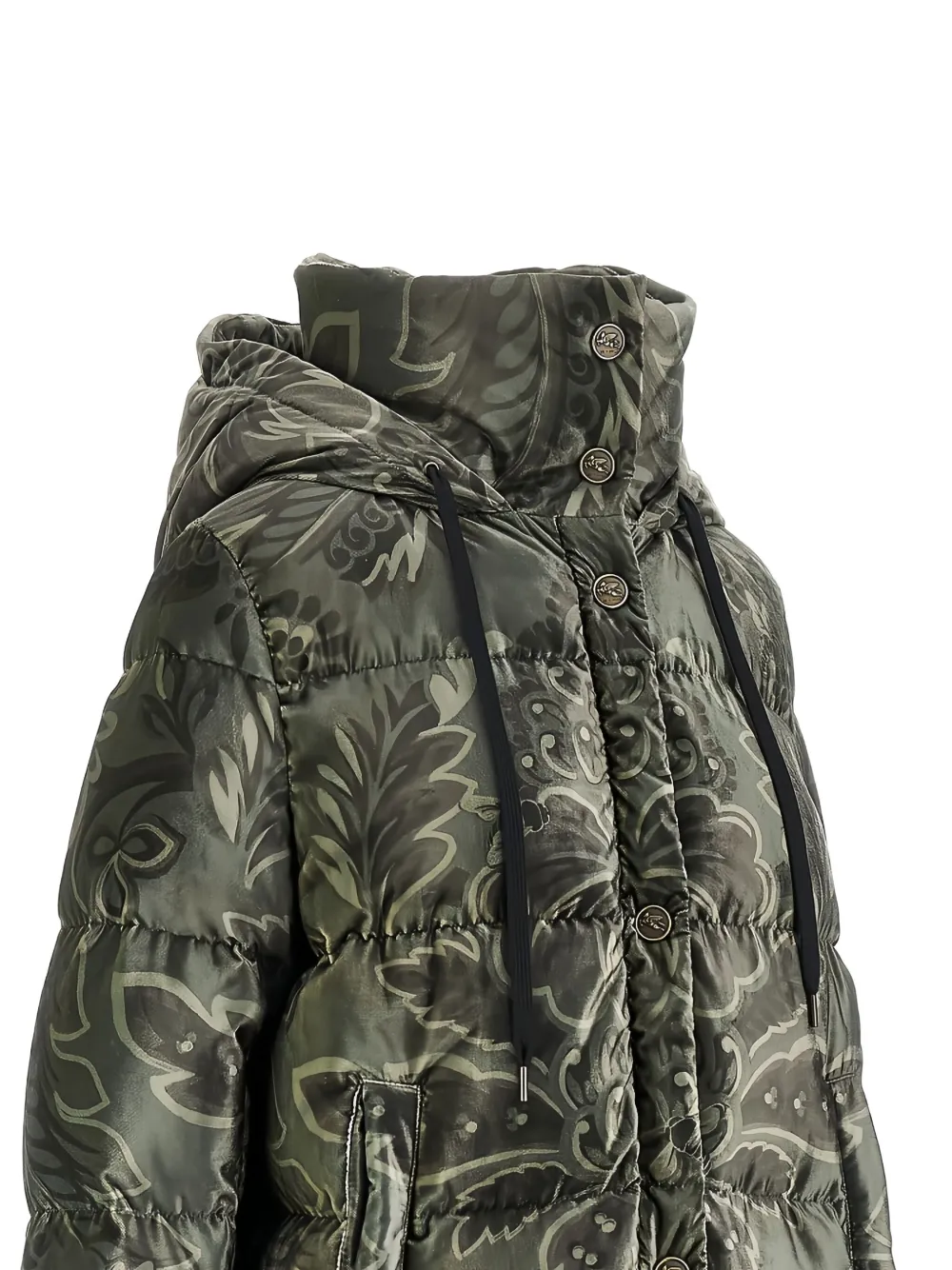 ETRO Jack met capuchon en patroon Groen