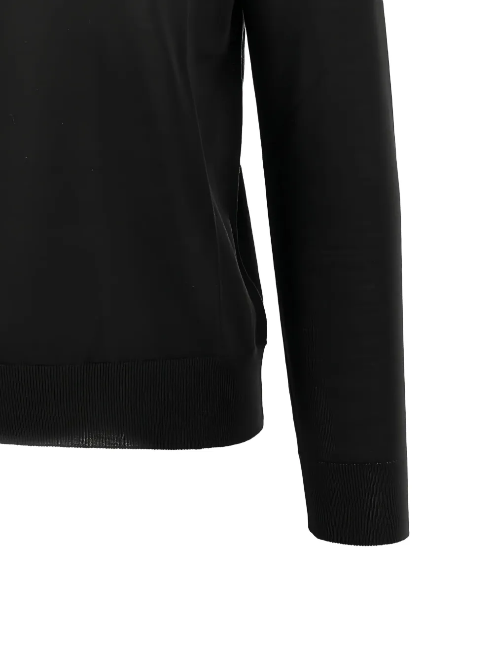 The M Ribbed Sweater In Black