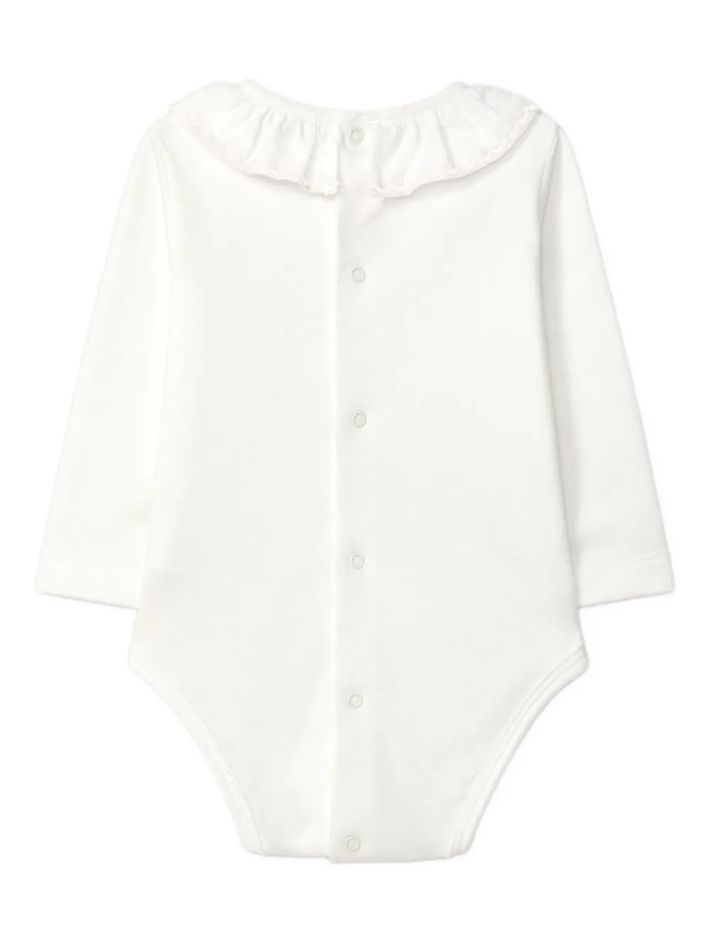 LARANJINHA ruffled-collar body - Wit